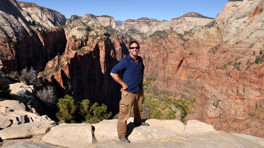 Maxwell Spangler on Angel's Landing Trail, Zion National Park